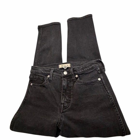 Madewell Women's Black Stovepipe Jeans Sz 26 - Picture 6 of 11
